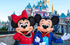 Mickey and Minnie at Disneyland