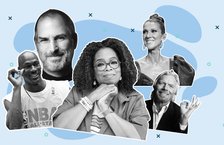 Celebrity success stories - Photos of Steve Jobs, Oprah Winfrey, Celine Dion, Michael Jordan and Richard Branson
