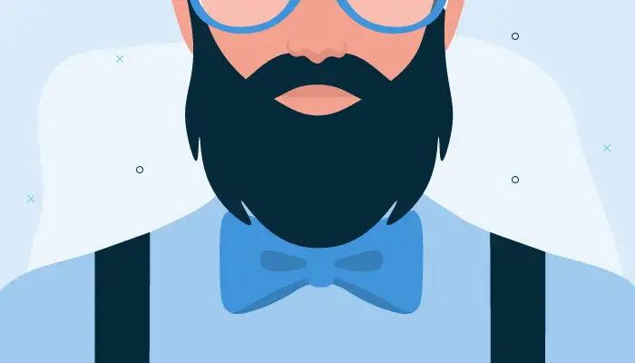 man with beard illustration